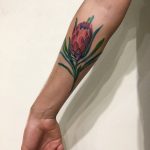 Protea cynaroides tattoo by Mavka Leesova