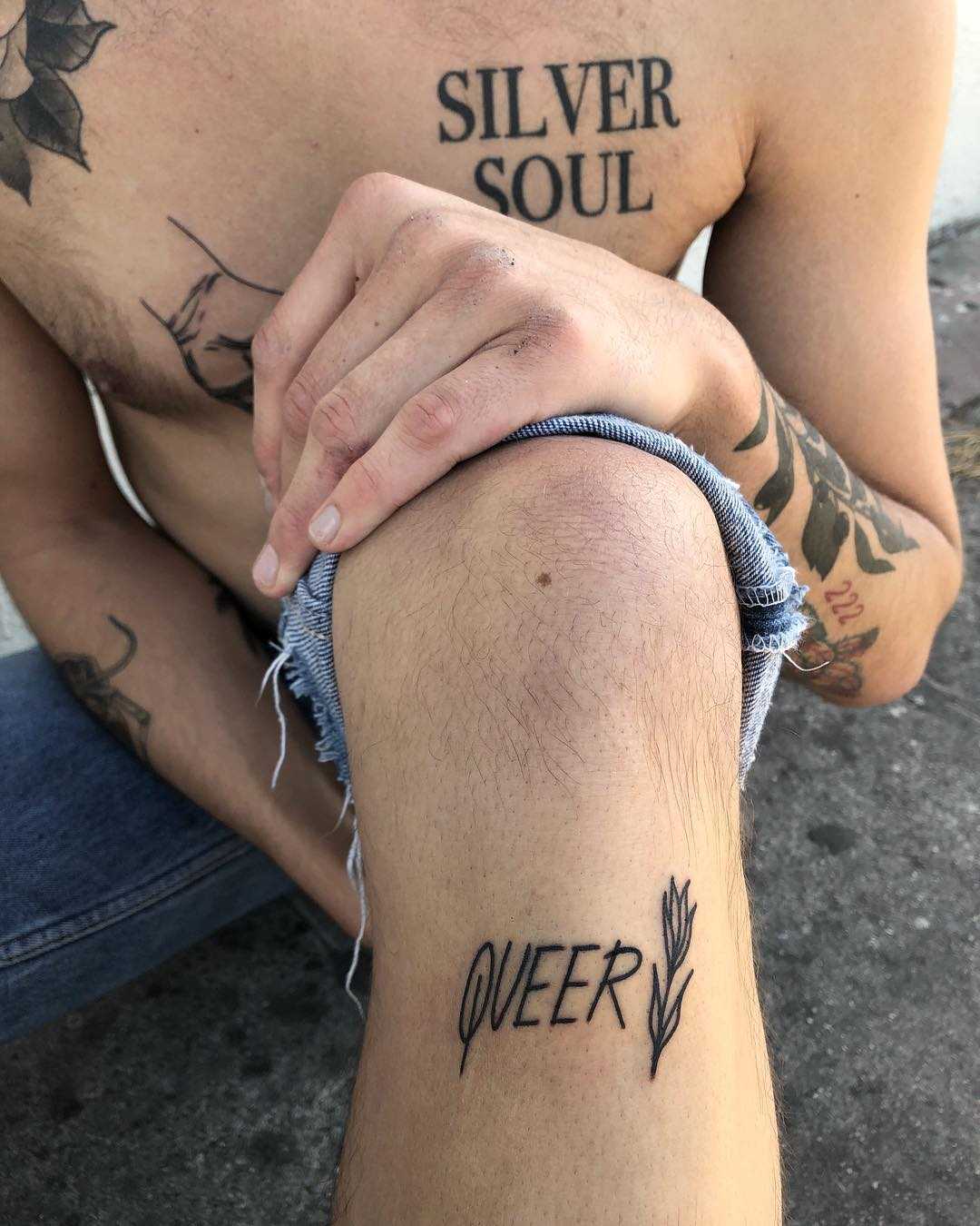 Queer tattoo by Tine DeFiore