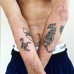 Scorpion and tiger tattoos by Suki Lune