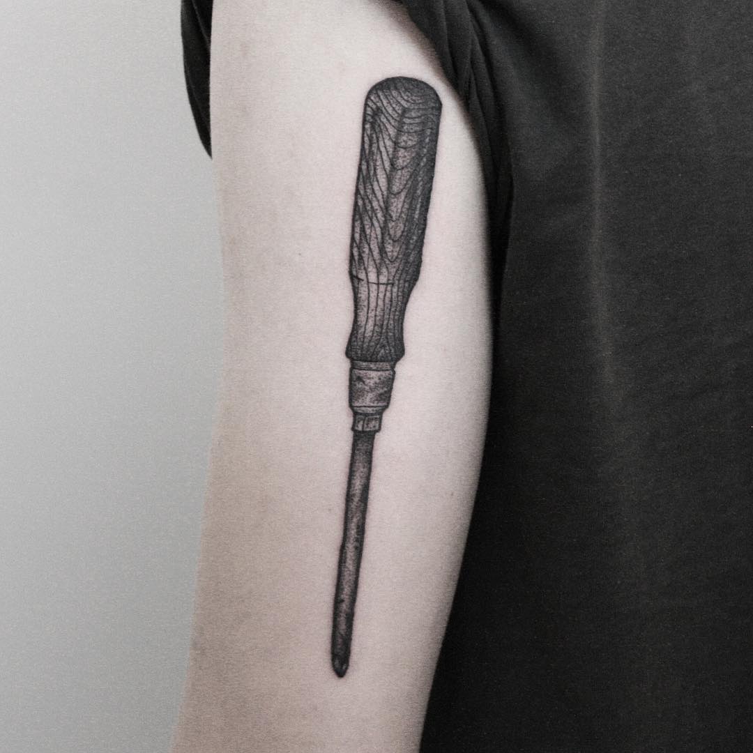 Screwdriver by tattooist Spence @zz tattoo