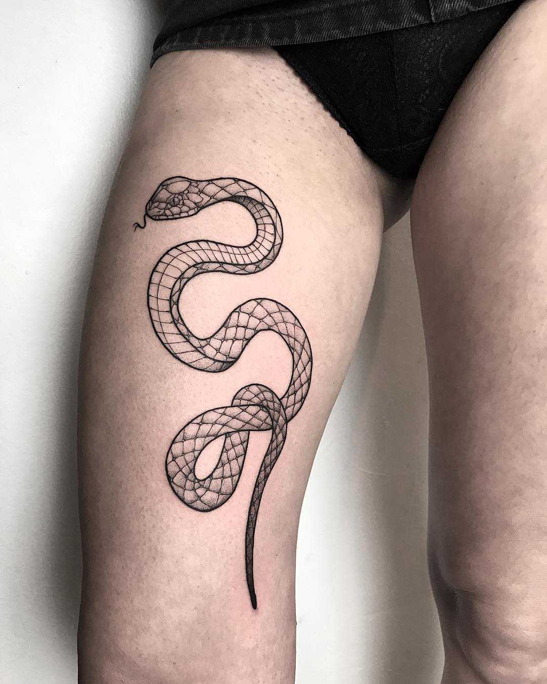Snake by tattooist Spence @zz tattoo