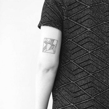 Stairs tattoo by Chinatown Stropky inspired by M. C. Escher