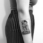 Tattoo based on Klimt's painting by Chinatown Stropky