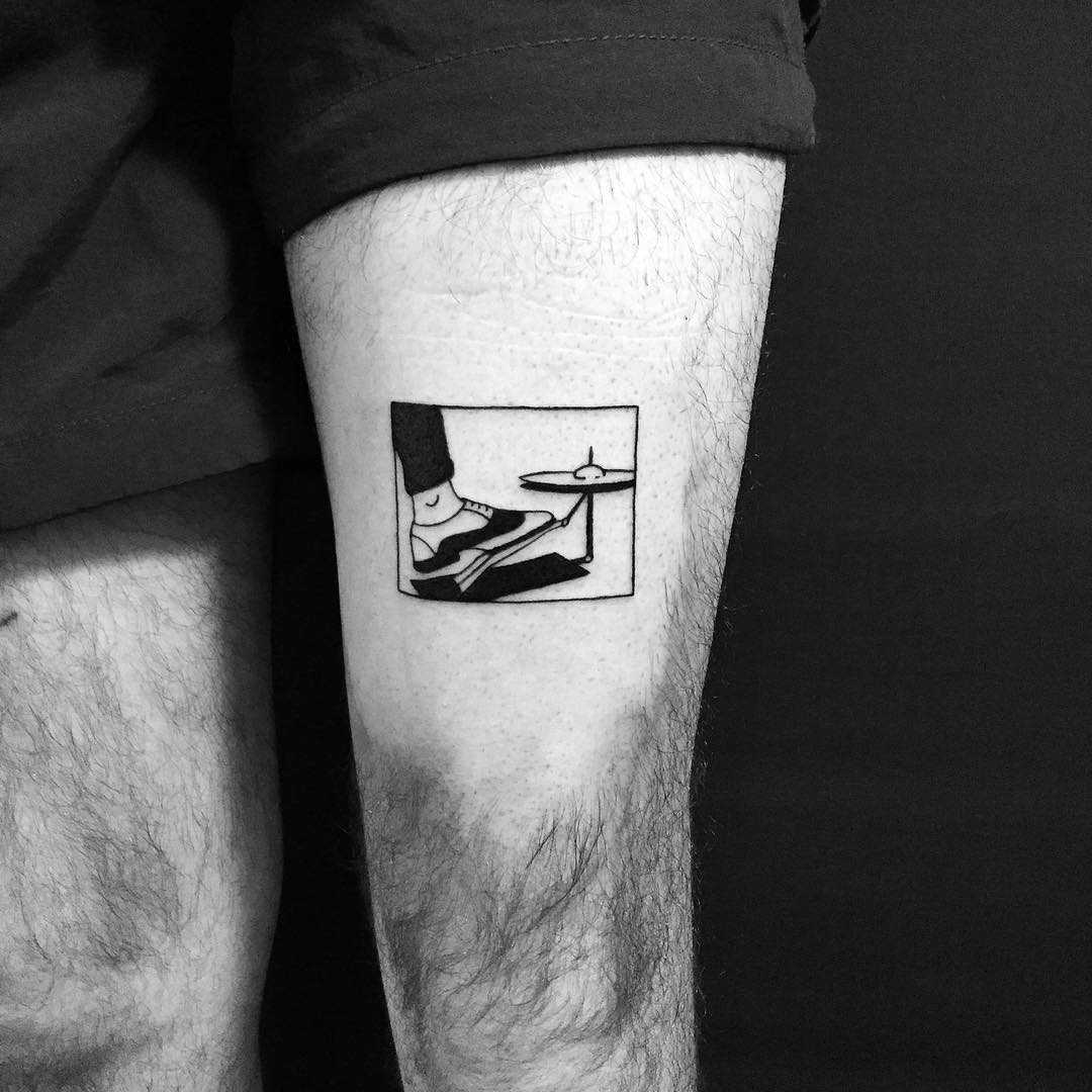 Tattoo for a drummer by Chinatown Stropky