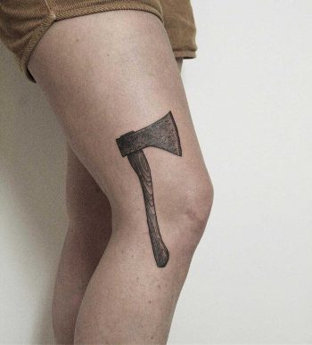 Tough axe by tattooist Spence @zz tattoo