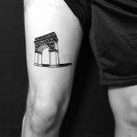 Triumphal arch tattoo by Chinatown Stropky
