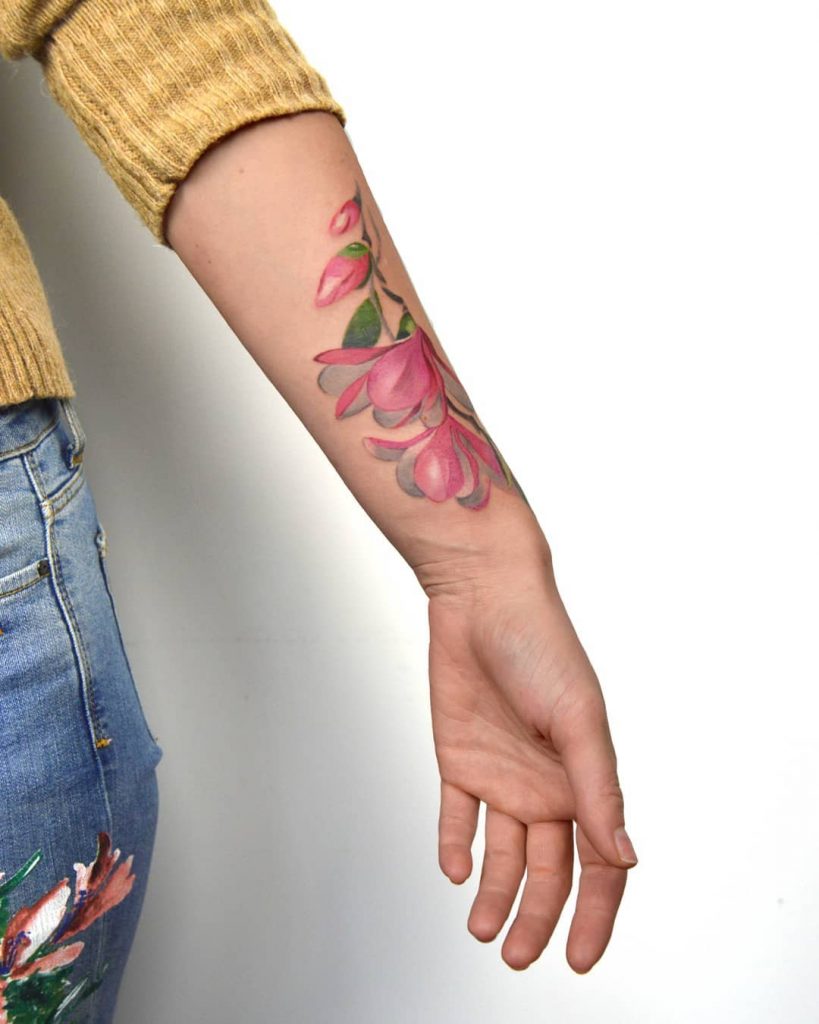 Watercolor tattoos - discover the most beautiful watercolor body creations