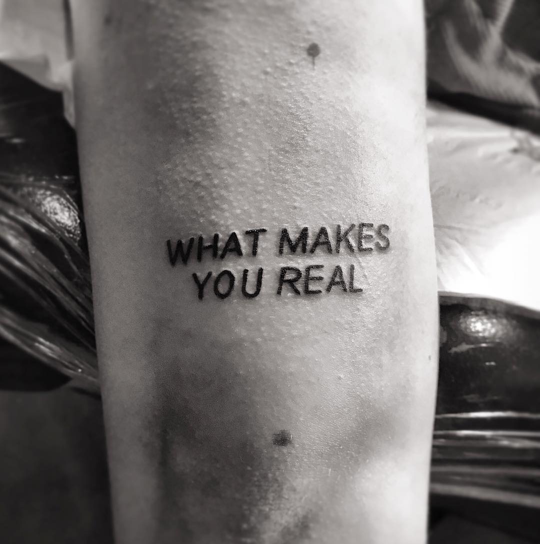 What makes you real by Hand Job Tattoo