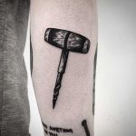 Wine opener tattoo by Pulled Poltergeist