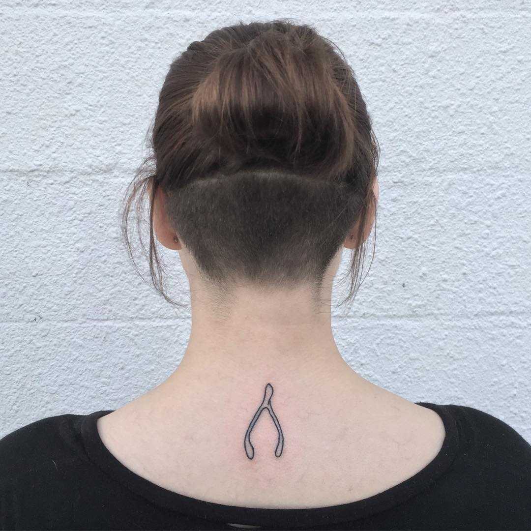 Wishbone tattoo by yeahdope