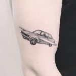 A flying Opel Kadett tattoo Annelie Fransson
