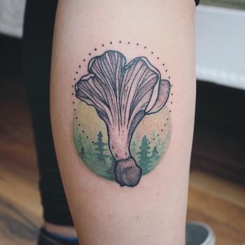 A little Chanterelle tattoo by Emily Kaul