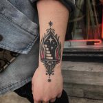 A small portal tattoo by Belladona Hurricane