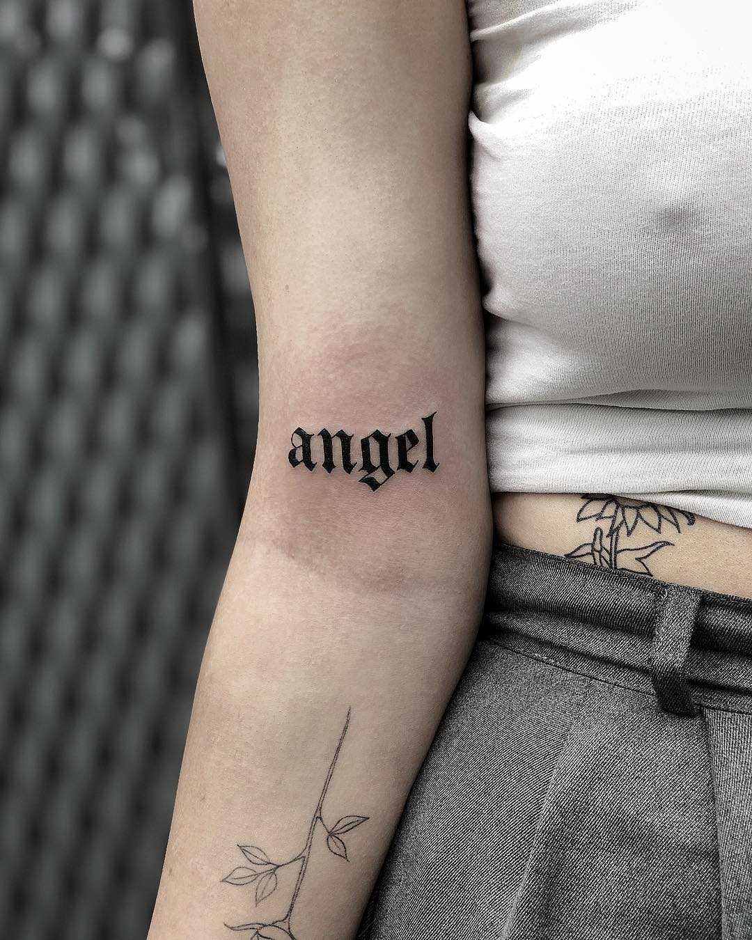 Angel tattoo by Loz McLean