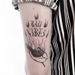 Bad vibes tattoo by Julim Rosa