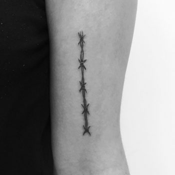 Barbed wire line by Philipp Eid
