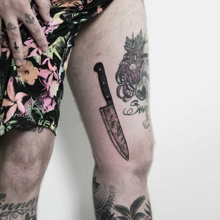 Black fox head tattoo - Tattoogrid.net
