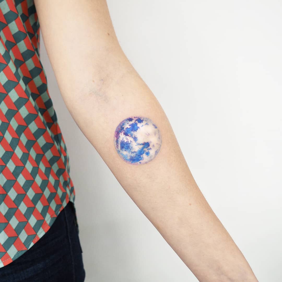 Blue moon tattoo by anton1otattoo