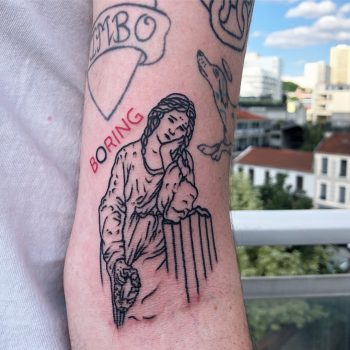 Boring by Hand Job Tattoo