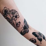 Botanical tattoos by Finley Jordan
