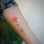 Carnation tattoo by tattooist G.NO