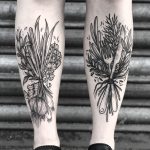 Chinese herbs garlic, spring onion, and sesam by Lozzy Bones Tattoo