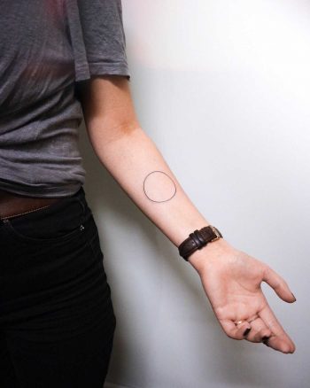 Classical circle tattoo by Ann Gilberg