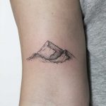 Dot-work mountains by tattooist Spence @zz tattoo
