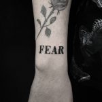 Fear tattoo by tattooist gvsxrt