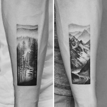 Forest and mountain scenes by Amanda Piejak