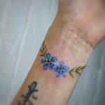 Forget-me-not tattoo by tattooist G.NO