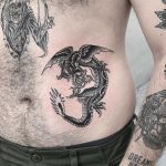 Funny dragon tattoo by Javier Betancourt