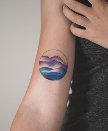 Gradient mountains by Rey Jasper