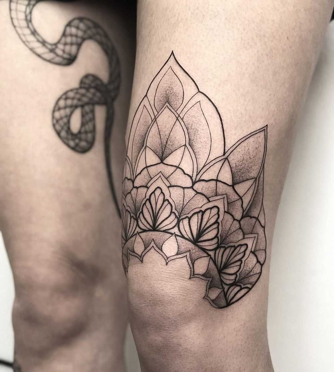 Half mandala by tattooist Spence @zz tattoo