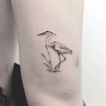 Heron tattoo by Annelie Fransson