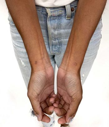 Left Right tattoos by Gianina Caputo