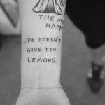 Life doesn't give you lemons by tattooist Terrible Terrible