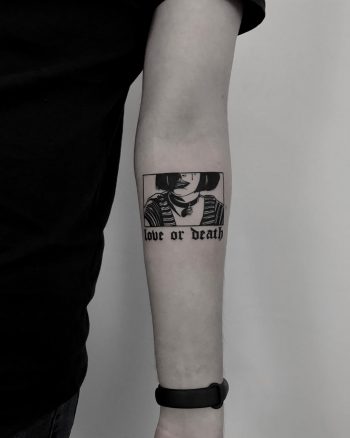 Love or death tattoo by Krzysztof Szeszko