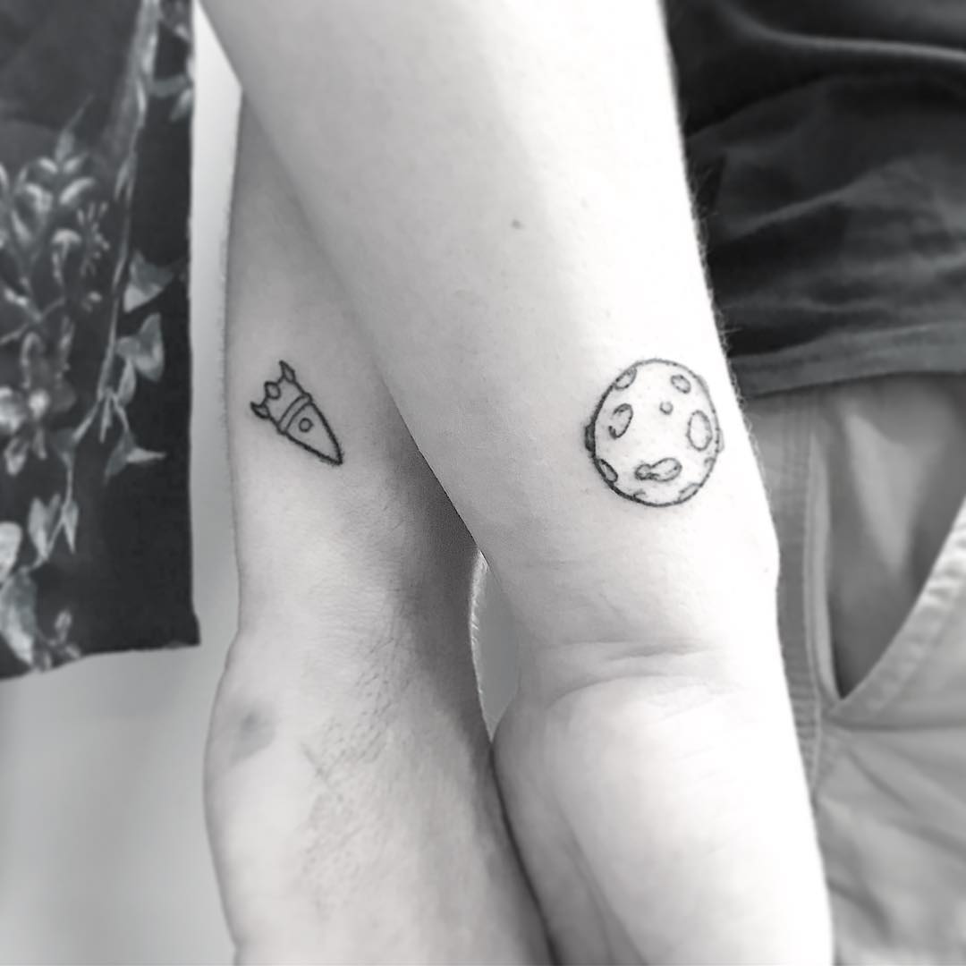 Sun and Moon Matching Temporary Tattoo – The Inkgenic