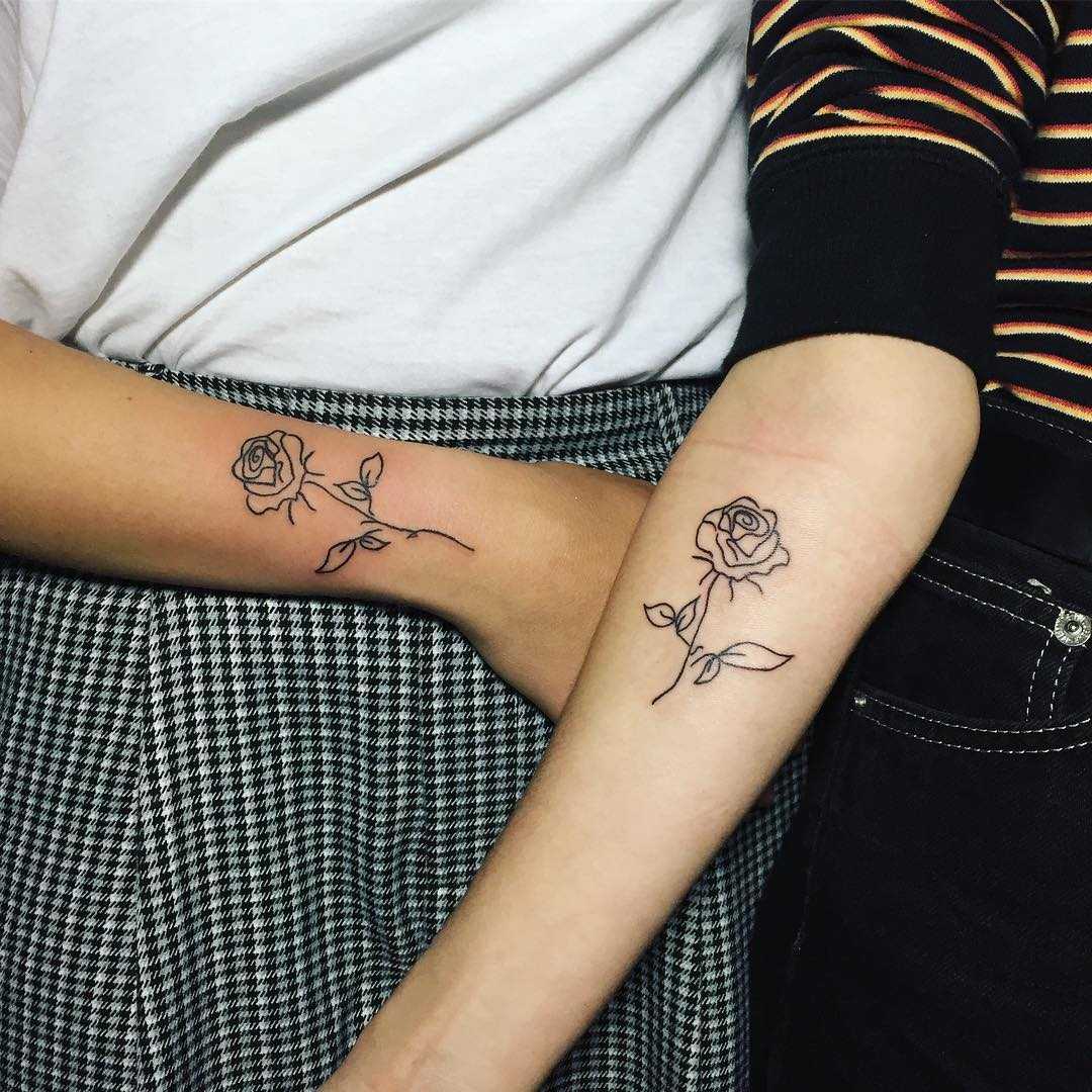 Matching roses for best friends by Suki Lune