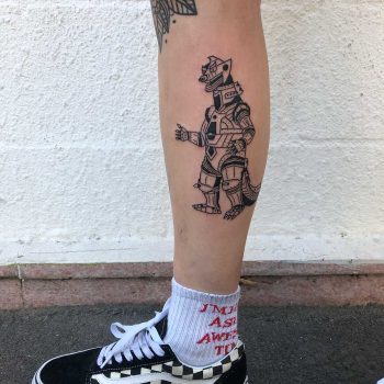 Mechagodzilla tattoo by yeahdope