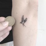 Micro swallow tattoo Annelie Fransson