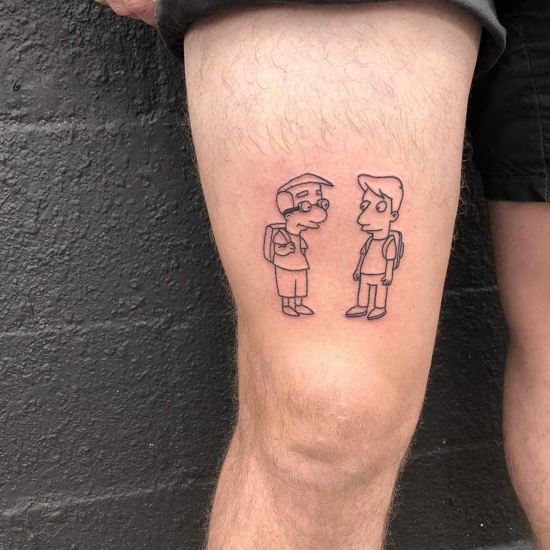 Milhouse and Shelbyville Milhouse by tattooist yeahdope