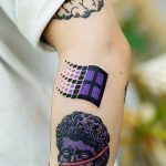 Mircrosoft Windows logo tattoo by Puff Channel