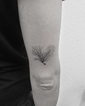Sea fan tattoo by Oliver Whiting