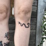 Snake on a shin by Sasha But.maybe