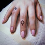 Tiny star tattoo by Belladona Hurricane