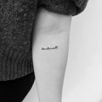 Wonderwall tattoo by Philipp Eid