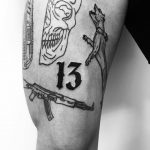 13 tattoo by Philipp Eid
