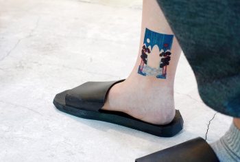 Ankle tattoo by tattooist Yeonho